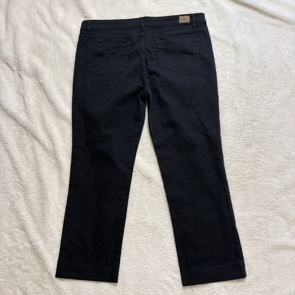 Jordache Denim Jeans Women’s 12 Black Ruby Straight Leg 5 Pocket Denim Casual - Picture 6 of 11
